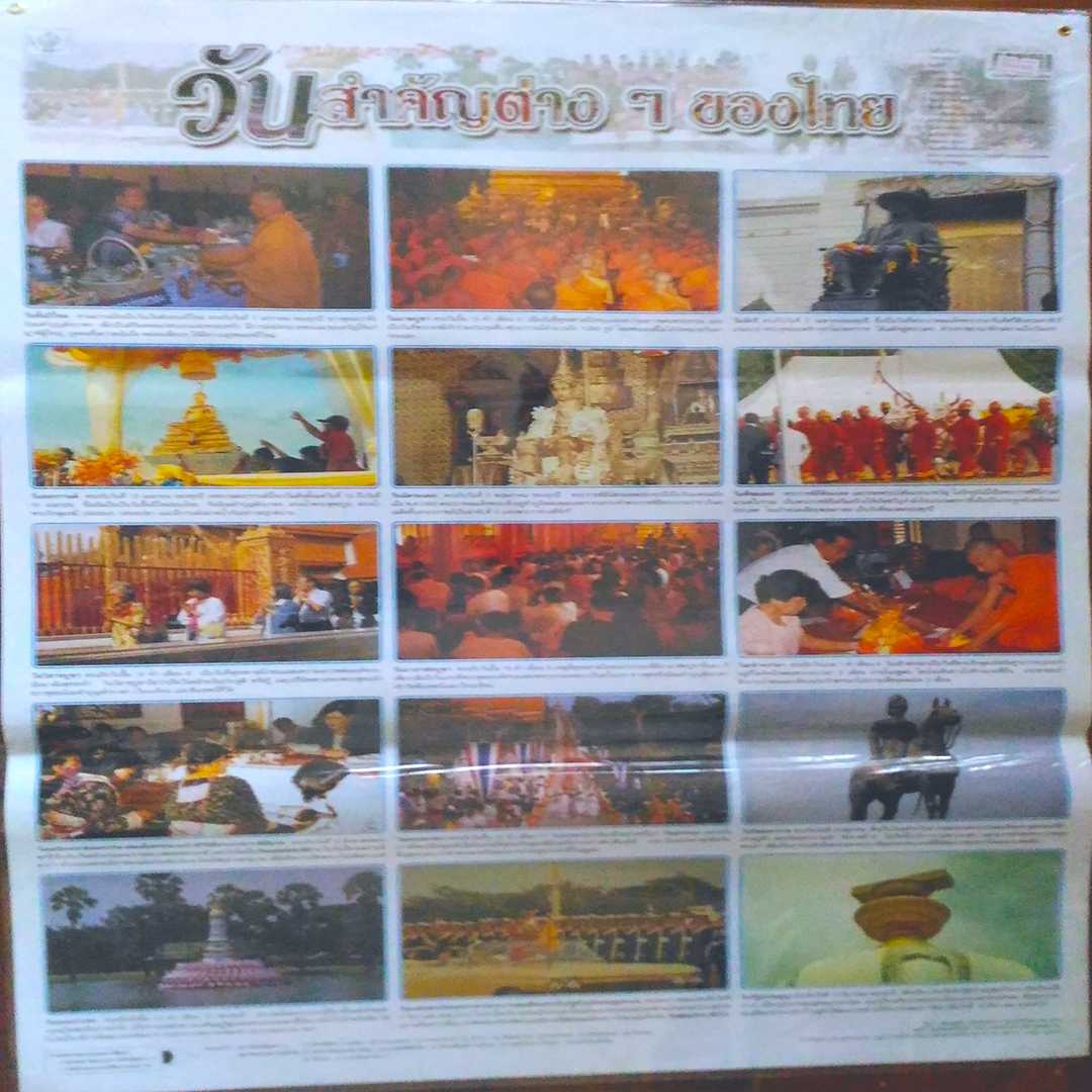 โปสเตอร์ วันสำคัญต่างๆ ของไทย Thai important day