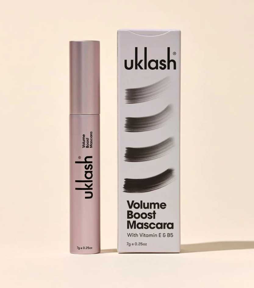 UKLASH Volume Boost Mascara มาสคาร่ายูเคแลส ช่วยให้ขนตาเพิ่มความหนา,งอนยาว สูตรกันน้ำ ของแท้
