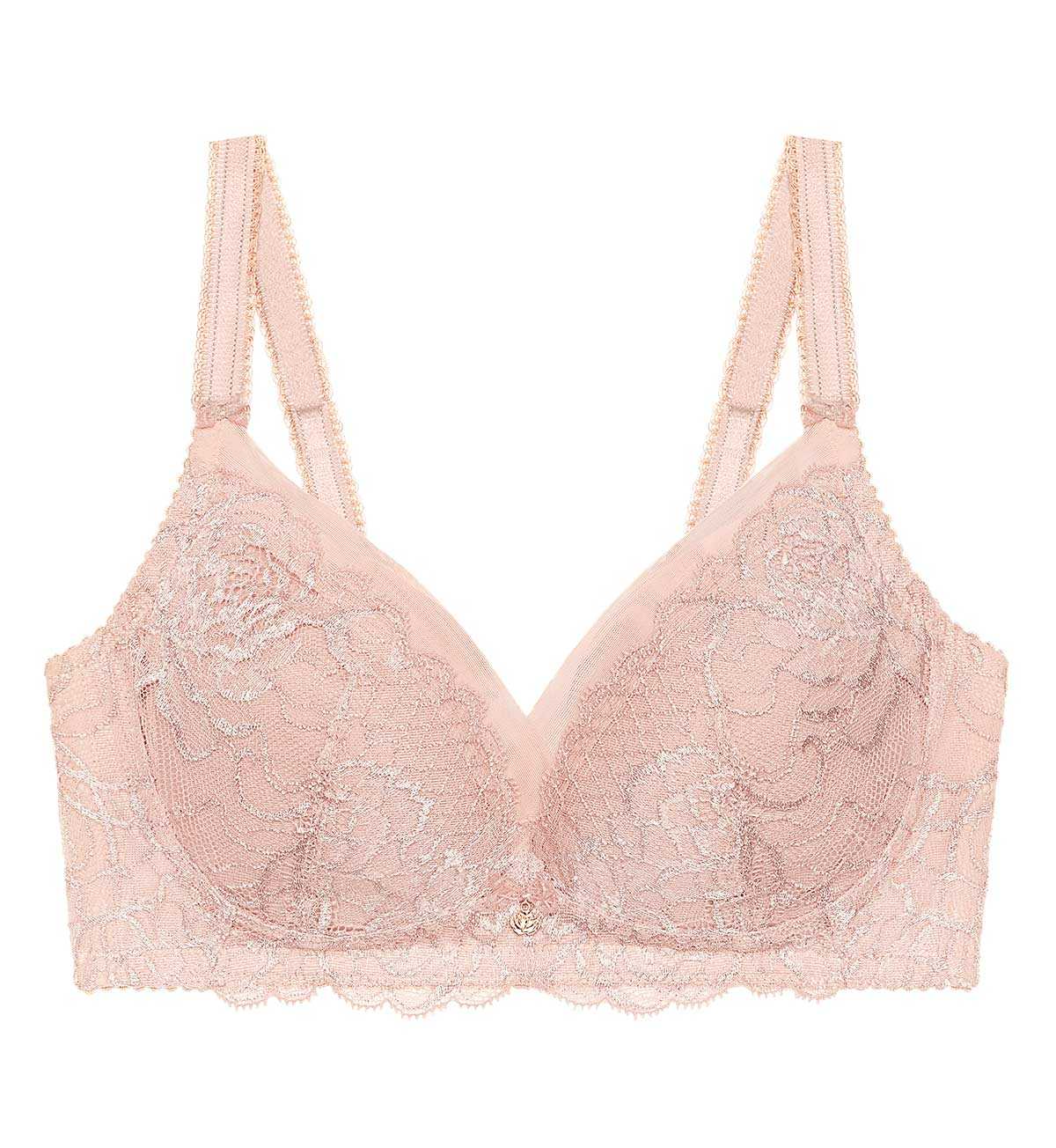 Bargain Triumph 10212458 Florale Wild Peony P 01 00WJ  เสื้อชั้นในไม่มีโครงสวมใส่สบาย สีชมพู