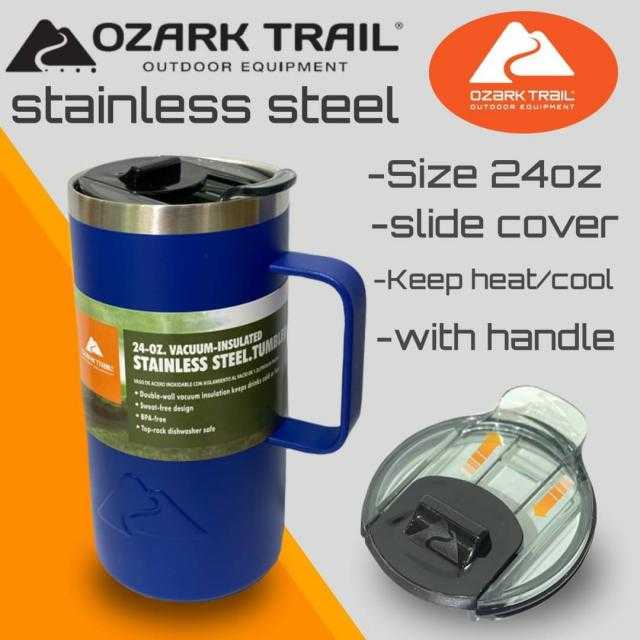 Ozark Ttail 24oz Mugแก้วสแตนเลสเก็บอุณหภูมิมีหูจับ รักษารสชาติของเครื่องดื่ม ช่วยให้ถือดื่มสะดวก