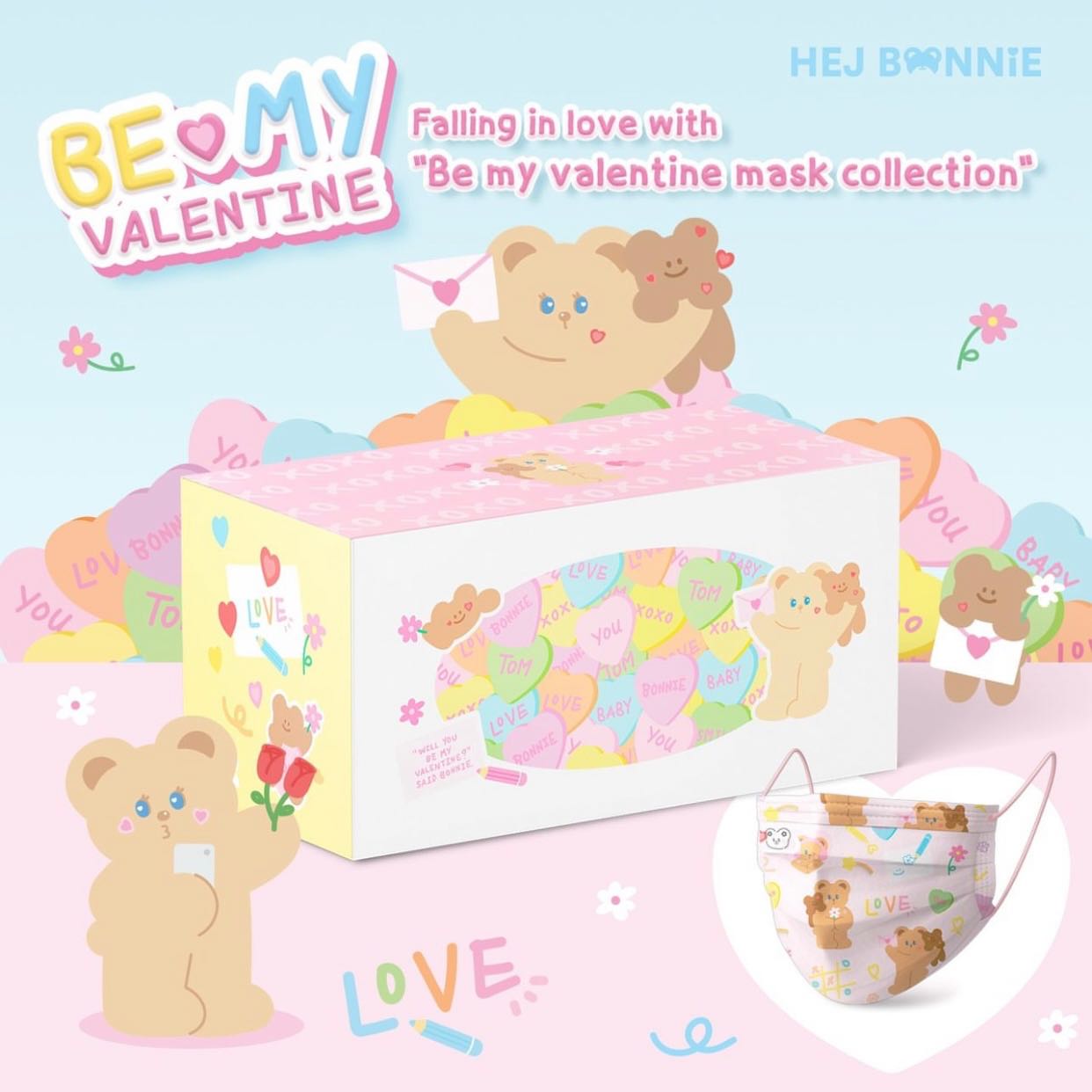 ✅ พร้อมส่ง BONNIE BE MY VALENTINES MASK💘