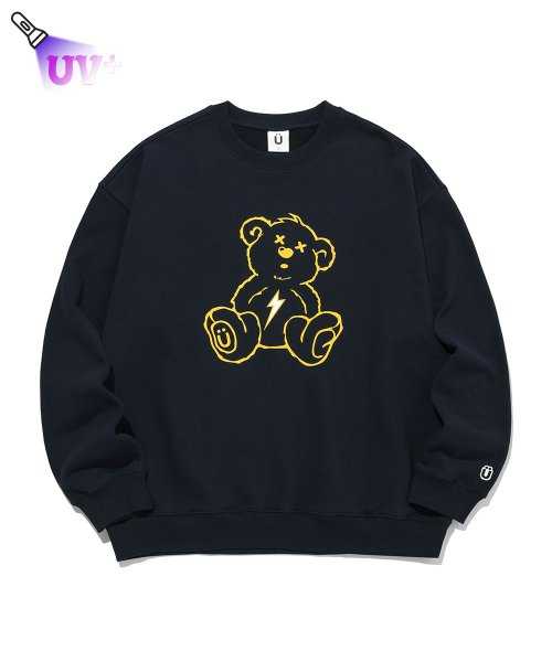 (พร้อมส่ง) Ist kunst Thunder Bear Sweatshirt Navy