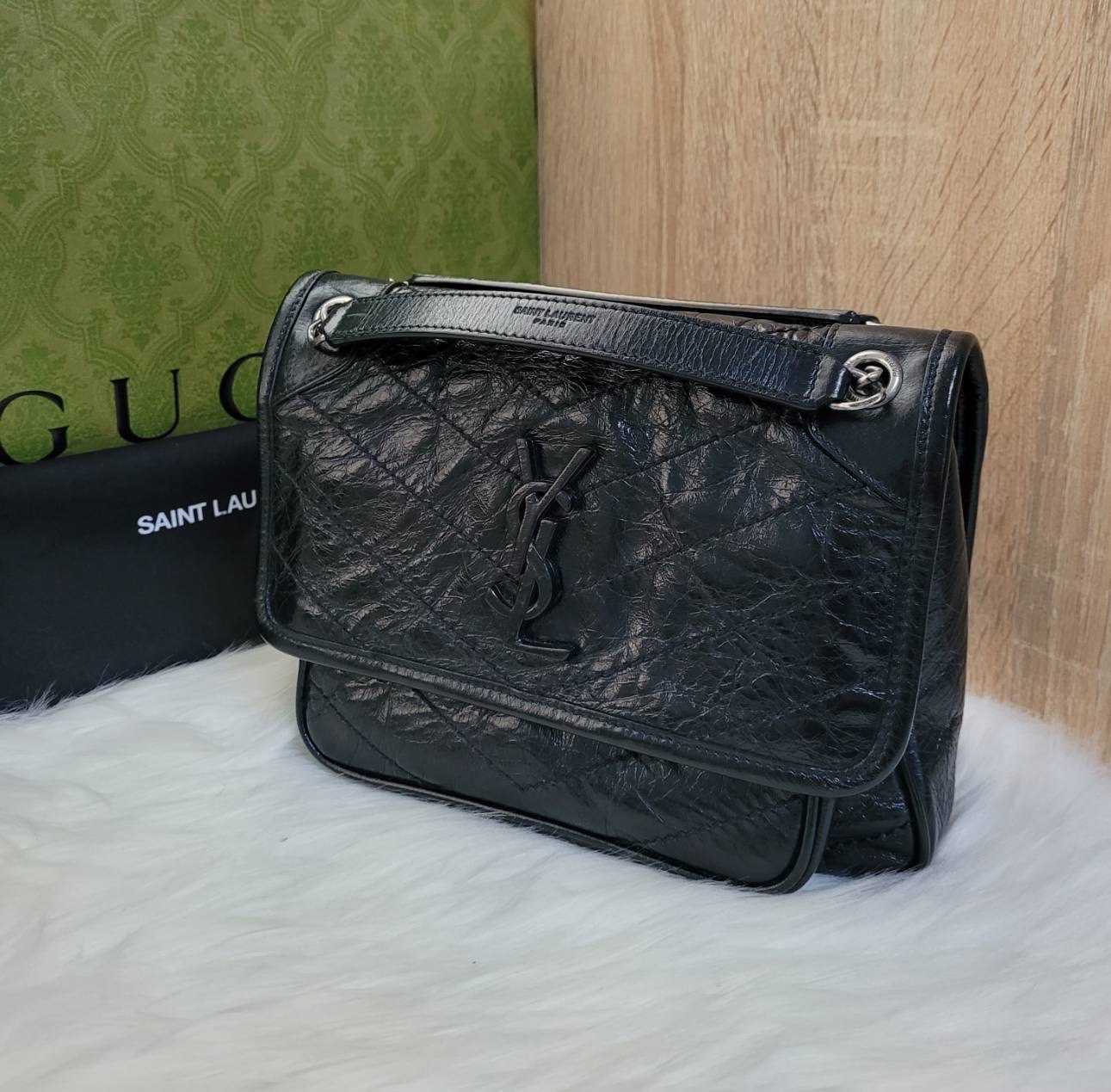 กระเป๋าสะพายข้างแบรนด์แท้ YSL Niki Baby Y2021