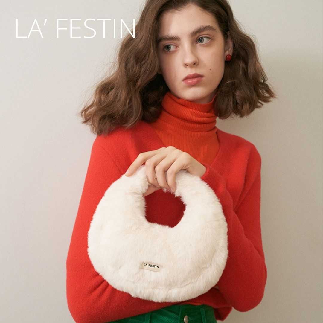 LA' FESTIN Plush Fluff Woo LINE SHOPPING