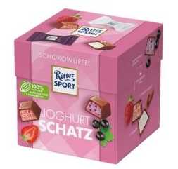 Ritter sport choco cubes กล่อง yogart love Net:176g BBF.08/08/25