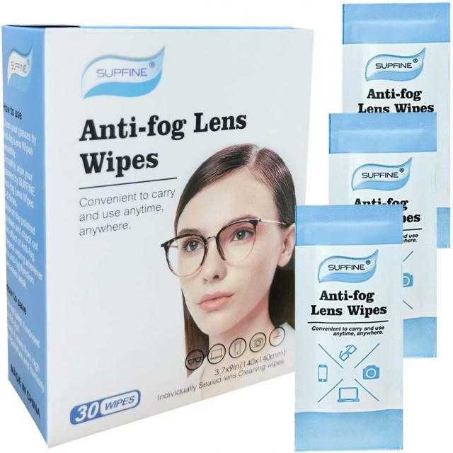 Supfine Anti fog lens Wipes  ทิชชู่เช็ดแว่นกันละอองฝ้าที่เลนส์