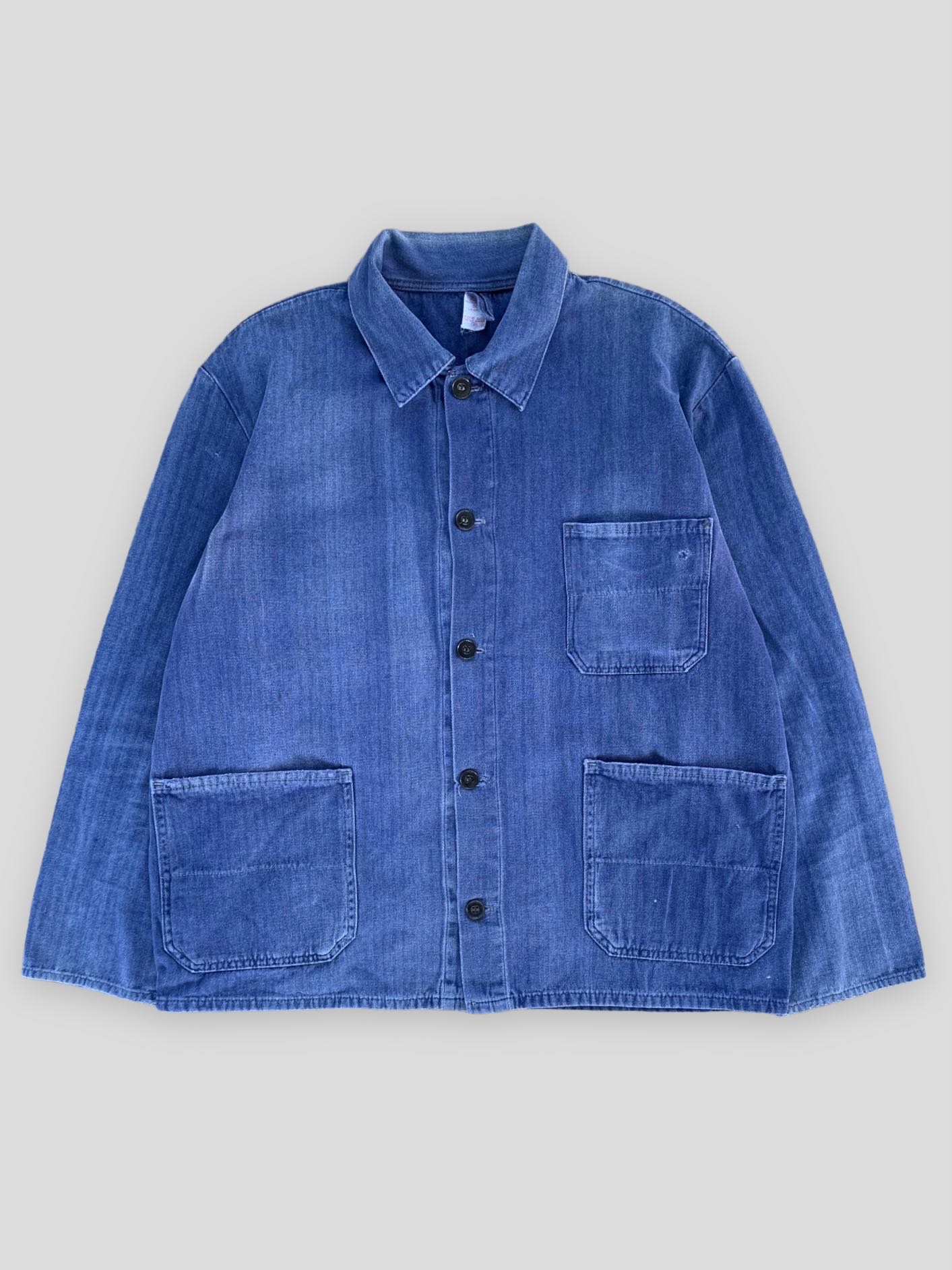 SUNFADED FRENCH WORK JACKET - 1960S