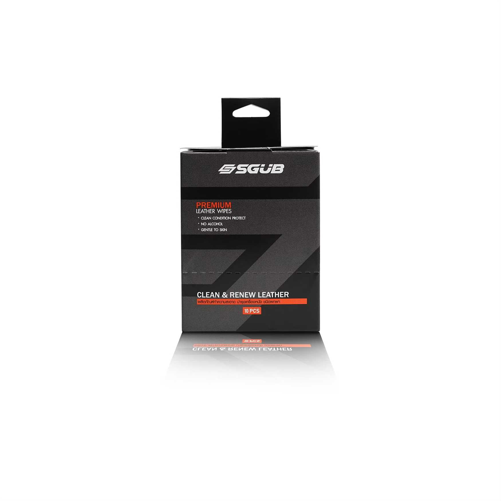 ผ้าเช็ดรองเท้าบำรุงหนัง SGUB PREMIUM LEATHER WIPES BOX