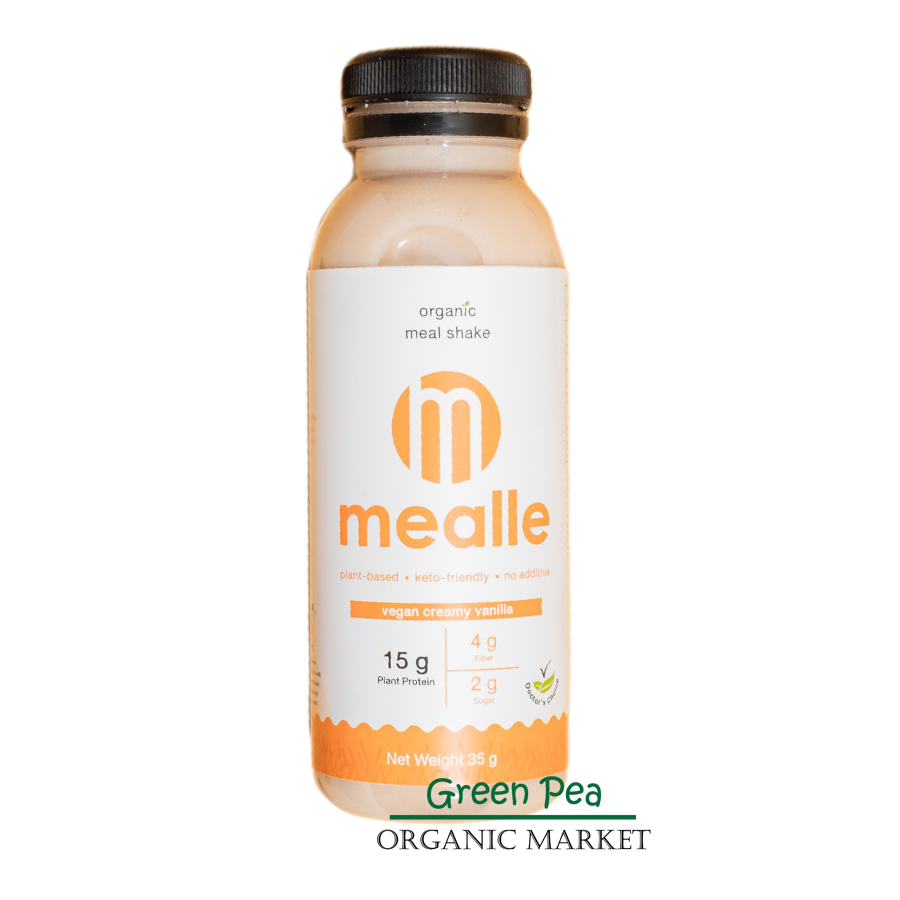 Vegan Creamy Vanilla Meal Shake  mealle เครื่องดื่ม โปรตีน เพียงเติมน้ำเขย่า 35g. KETO กินไม่อ้วน