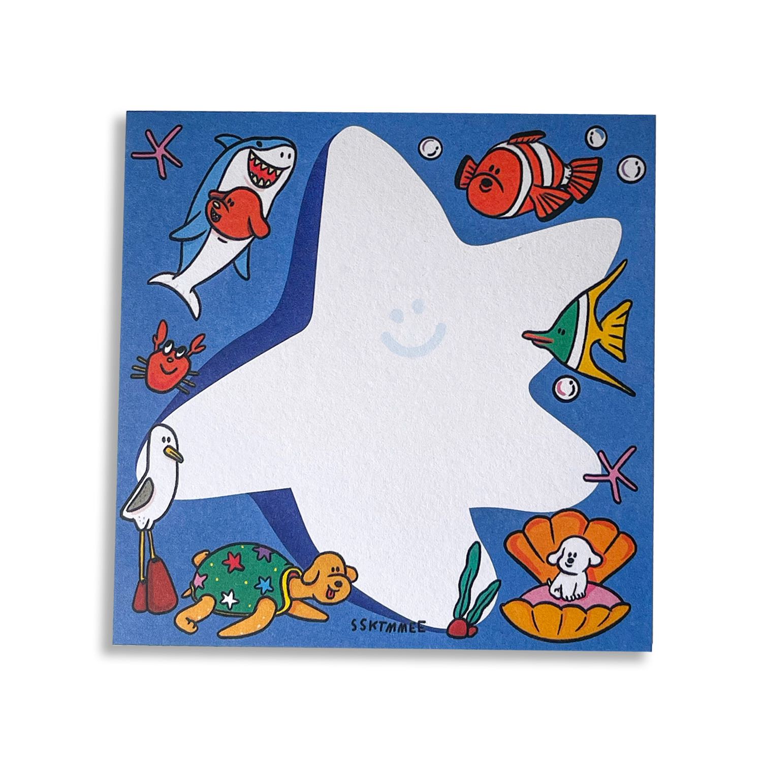 memo pad - sea life