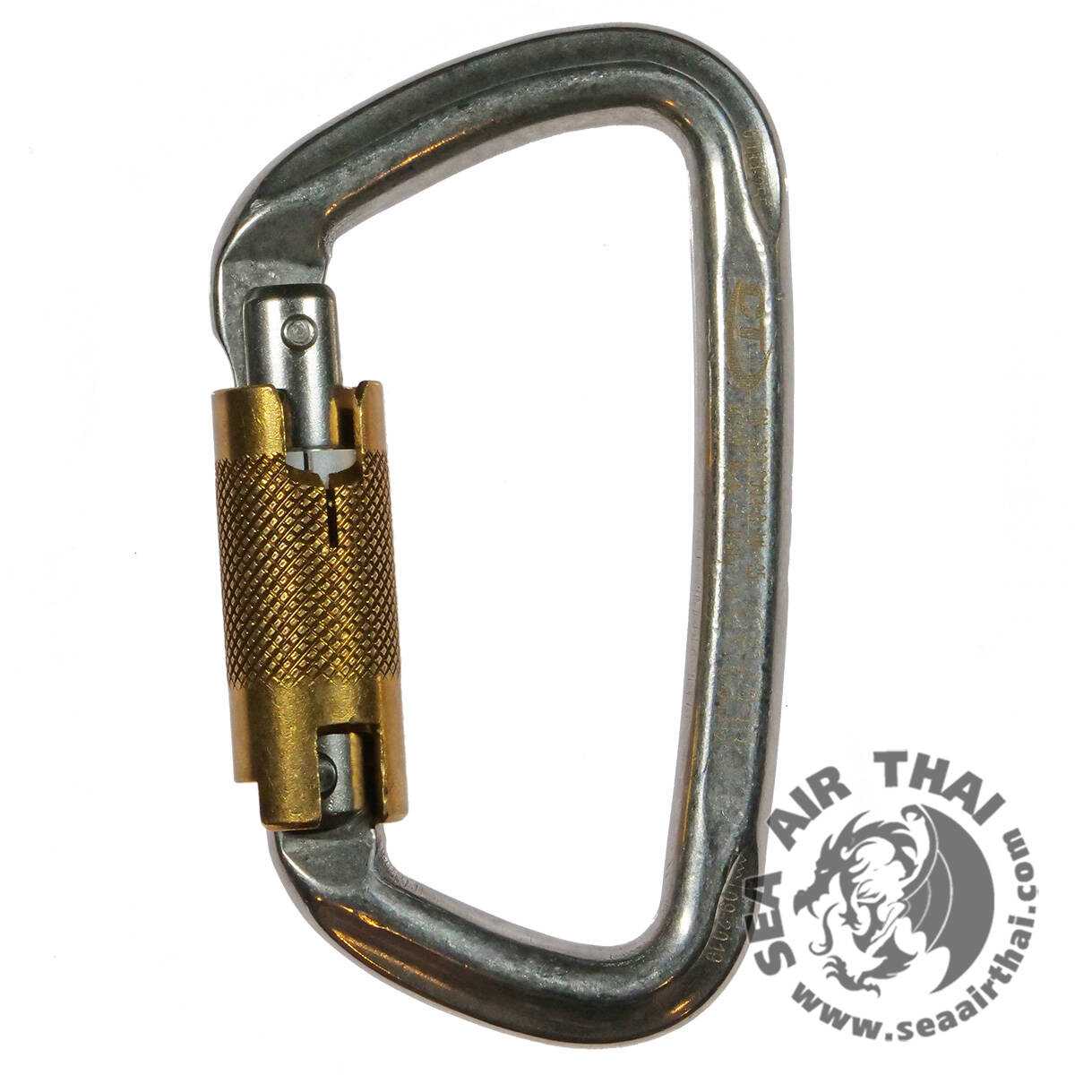 คาราบิเนอร์แสตนเลส ล็อคอัตโนมัติ รุ่น D-Shape Stainless