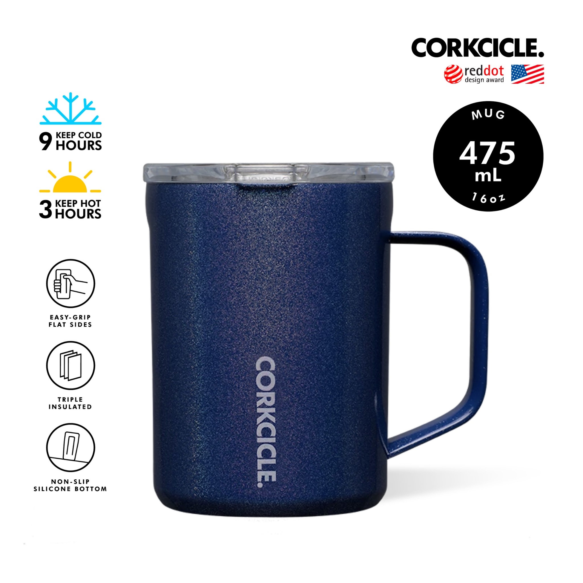 CORKCICLE : MUG MIDNIGHT MAGIC 16OZ