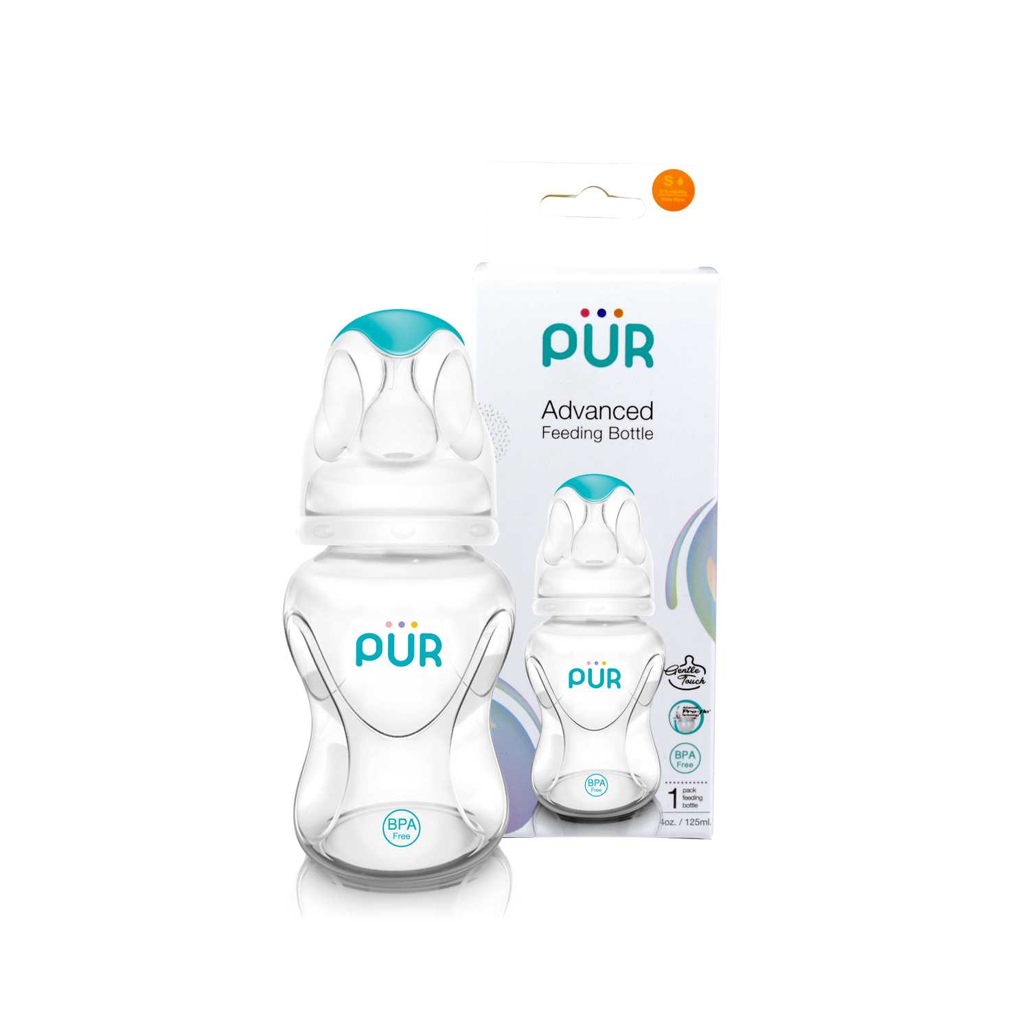 ขวดนม Advanced Slim Neck ขนาด 4 ออนซ์/125 มล.แบรนด์ Pur