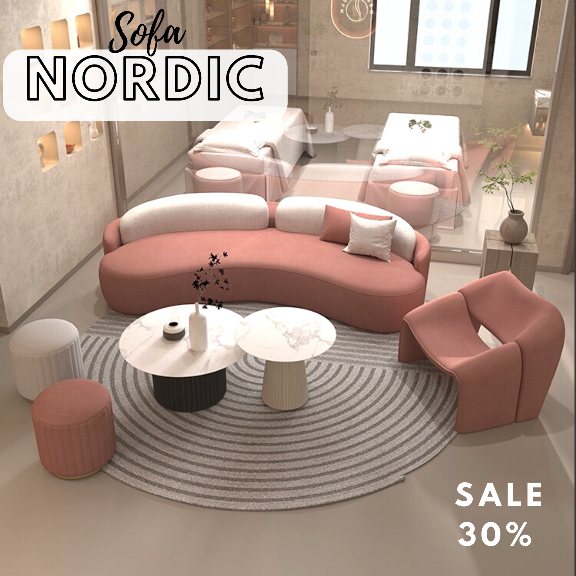 SOFA - Set Mordern Nordic Style 