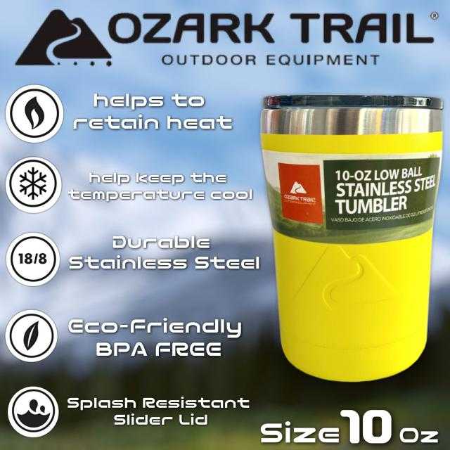 Ozark Trail 10oz Tumbler แก้วน้ำสแตนเลสเก็บอุณหภูมิ Stainless steel 304 ช่วยในการเก็บความเย็นได้ดี