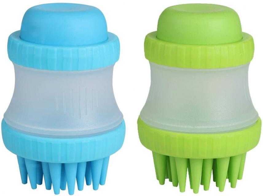 Cleaning Dog Washer แปรงอาบน้ำซิลิโคน พร้อมช่องที่ใส่สบู่แชมพูสูญญากาศ