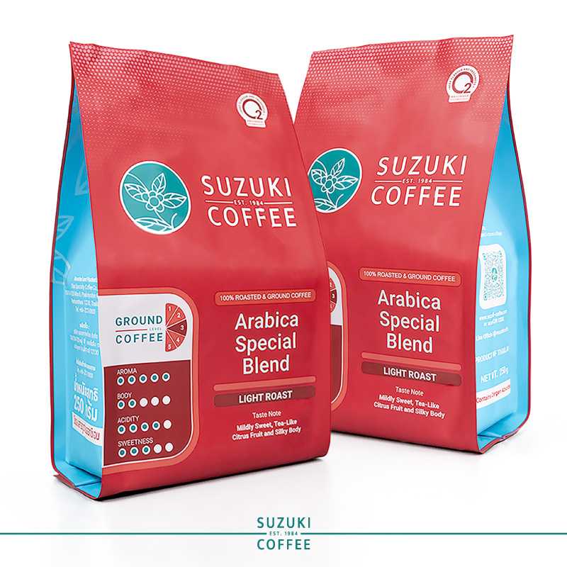 [แพ็คคู่] กาแฟคั่วบด Arabica Special Blend คั่วอ่อน