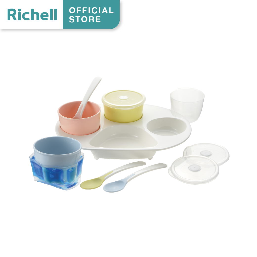 Richell(ริเชล) Wow Item ชุดฝึกทานอาหาร/ทานอาหารเอง สำหรับเด็ก5เดือน+