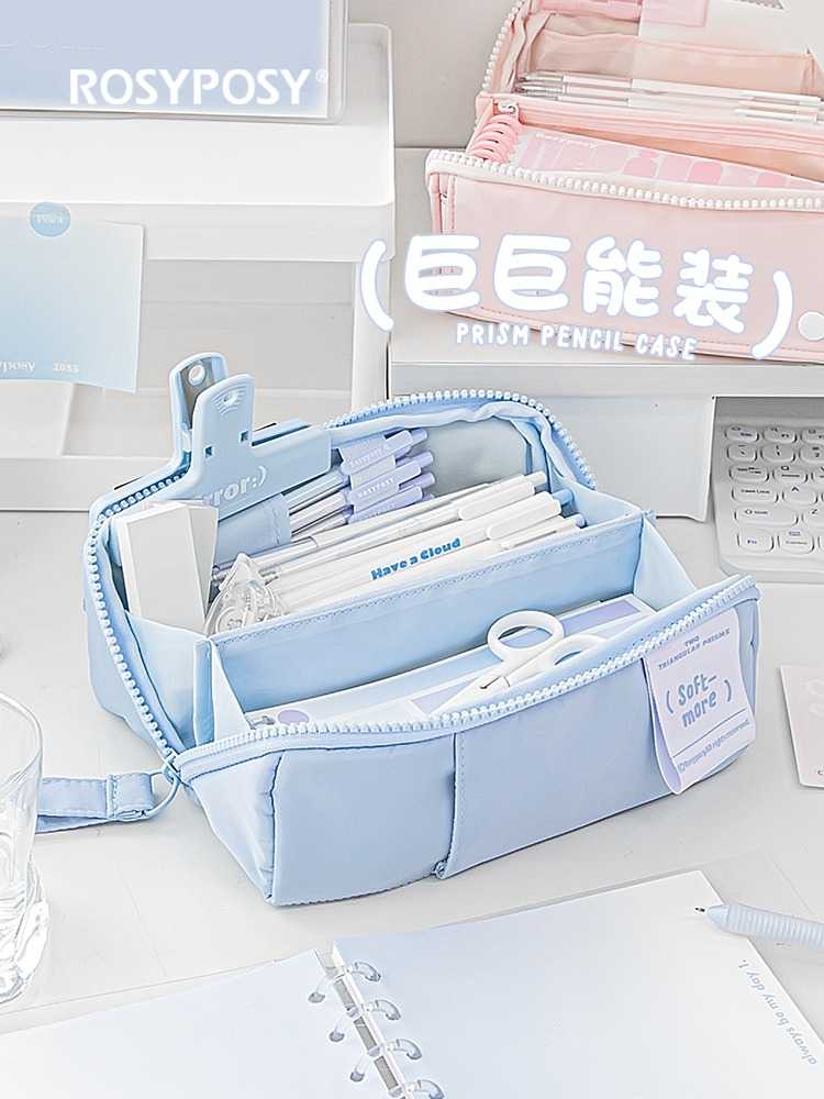 pre-oder กระเป๋าดินสอใบใหญ่จุของได้เยอะสีพาสเทลน่ารักมากก