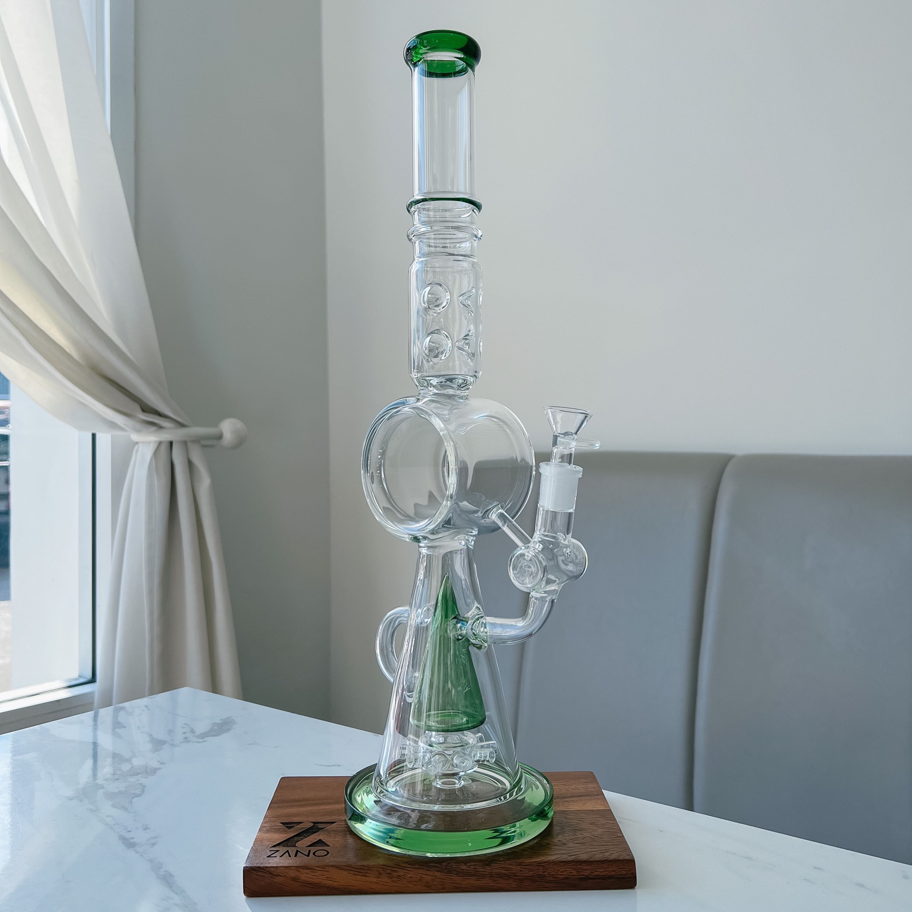Large Mushroom Domed Sprinkler Perc Recycler Bong | 45 cm
