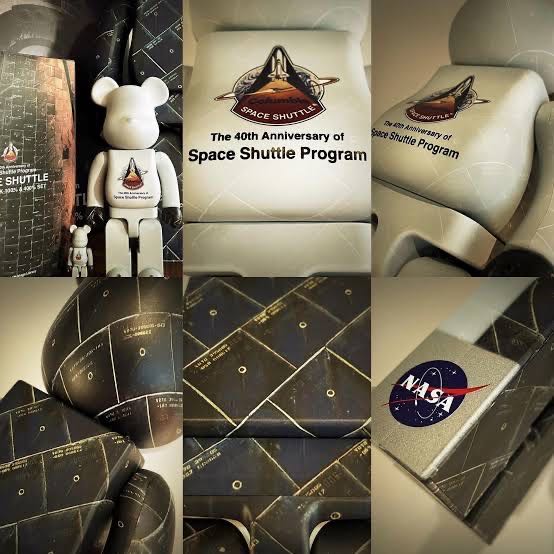 [พร้อมส่ง] Bearbrick NASA Space Shuttle Program 100% 400% 1000% be@rbrick 