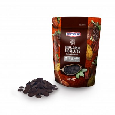 BM 70% ดาร์กคูเวอร์เจอร์ กระดุม 500g