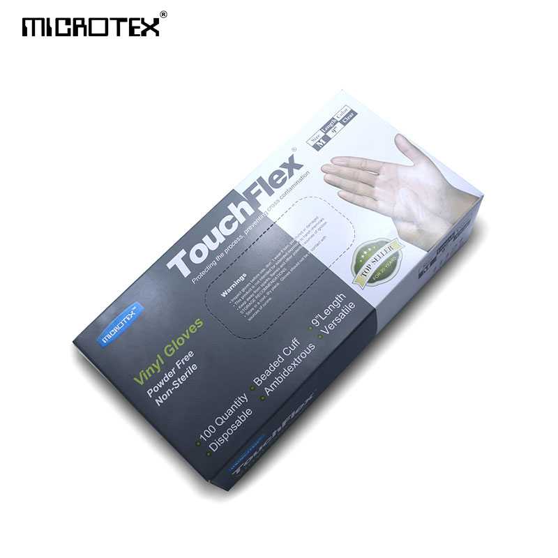 ถุงมือยางไวนิลสีใส MICROTEX® รุ่น TouchFlex(100 ชิ้น)