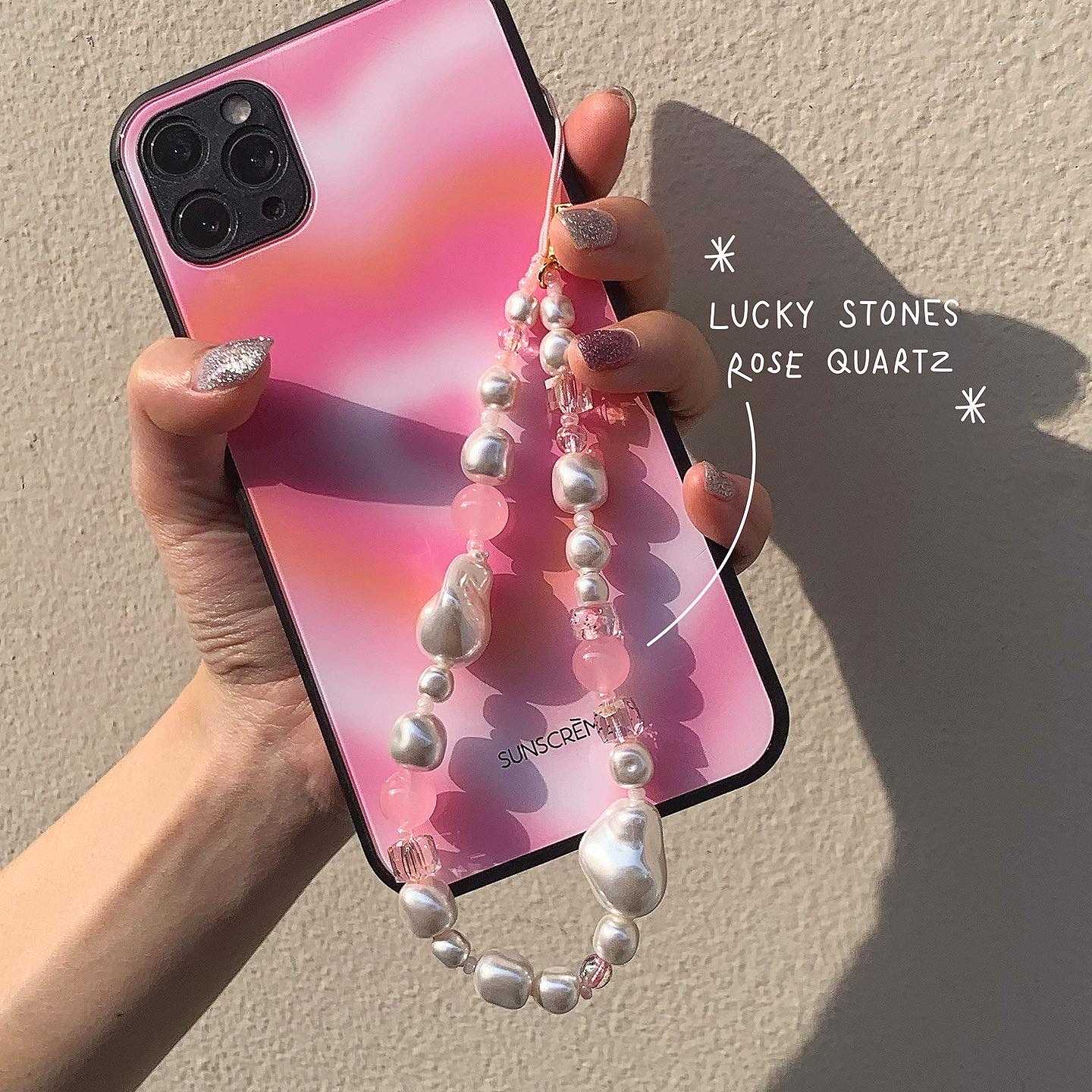 VALENTINE'S SPECIALS: PINK ROSE PHONE STRAP