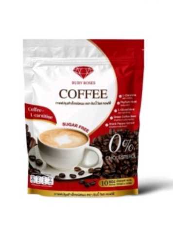 Coffee Ruby Roses กาแฟปรุงสำเร็จชนิดผง กาแฟรับบี้โรส คอฟฟี่ 1 ถุง มี 10 ซอง