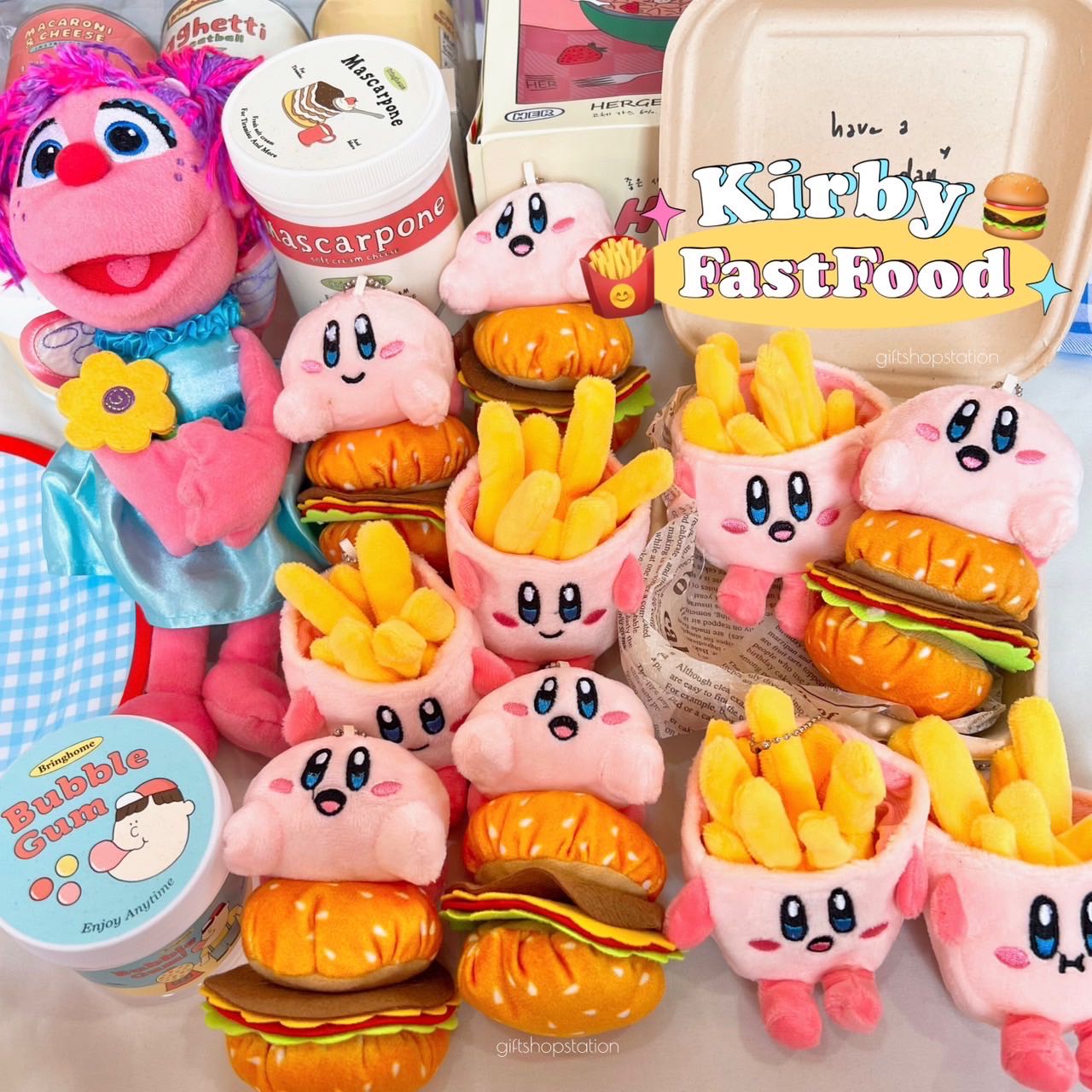 พวงกุญแจ kirby fastfood 🍔