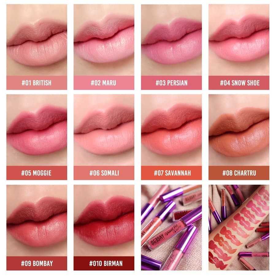 DEESAY VELVET FIT MATTE LIP ลิปสูตรเกาหลี ลิปดีเซ้ย์