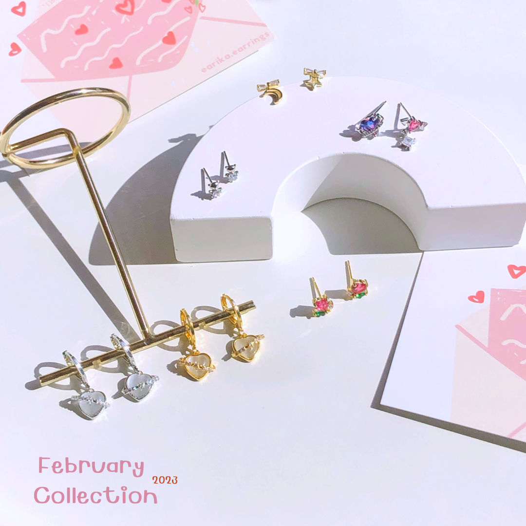earika.earrings - ต่างหูเงินแท้ S92.5 คอลเลคชั่นต้นเดือนกุมภาพันธ์ 2023 (1) เหมาะสำหรับคนแพ้ง่าย