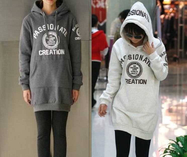 เสื้อฮู้ดกันหนาวตัวยาว