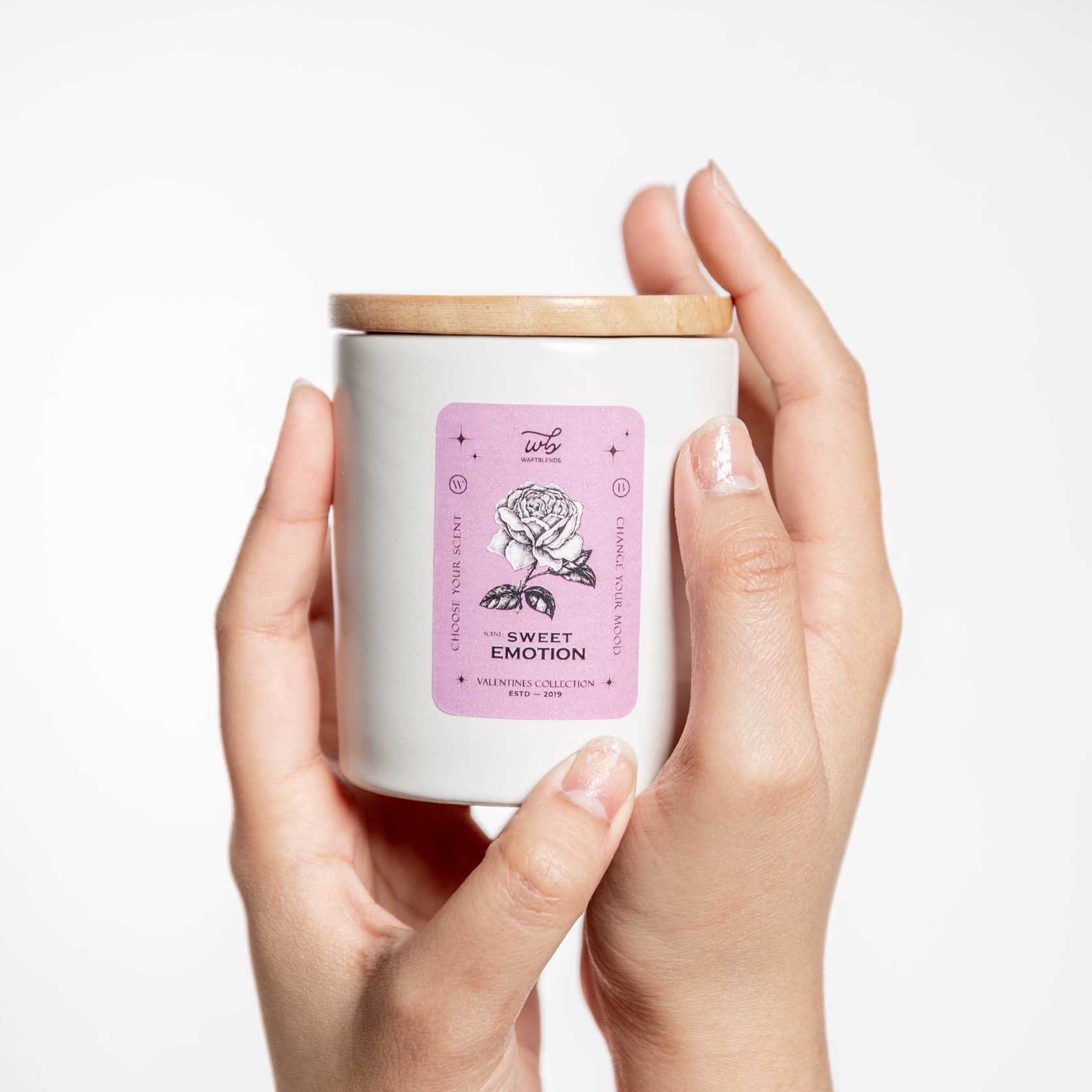 ♟️Valentines coll.🥀 เทียนหอม Waftblends Soywax Candles 165Gแก้วเซรามิค กลิ่นคอลวาเลนไทน์ 2023