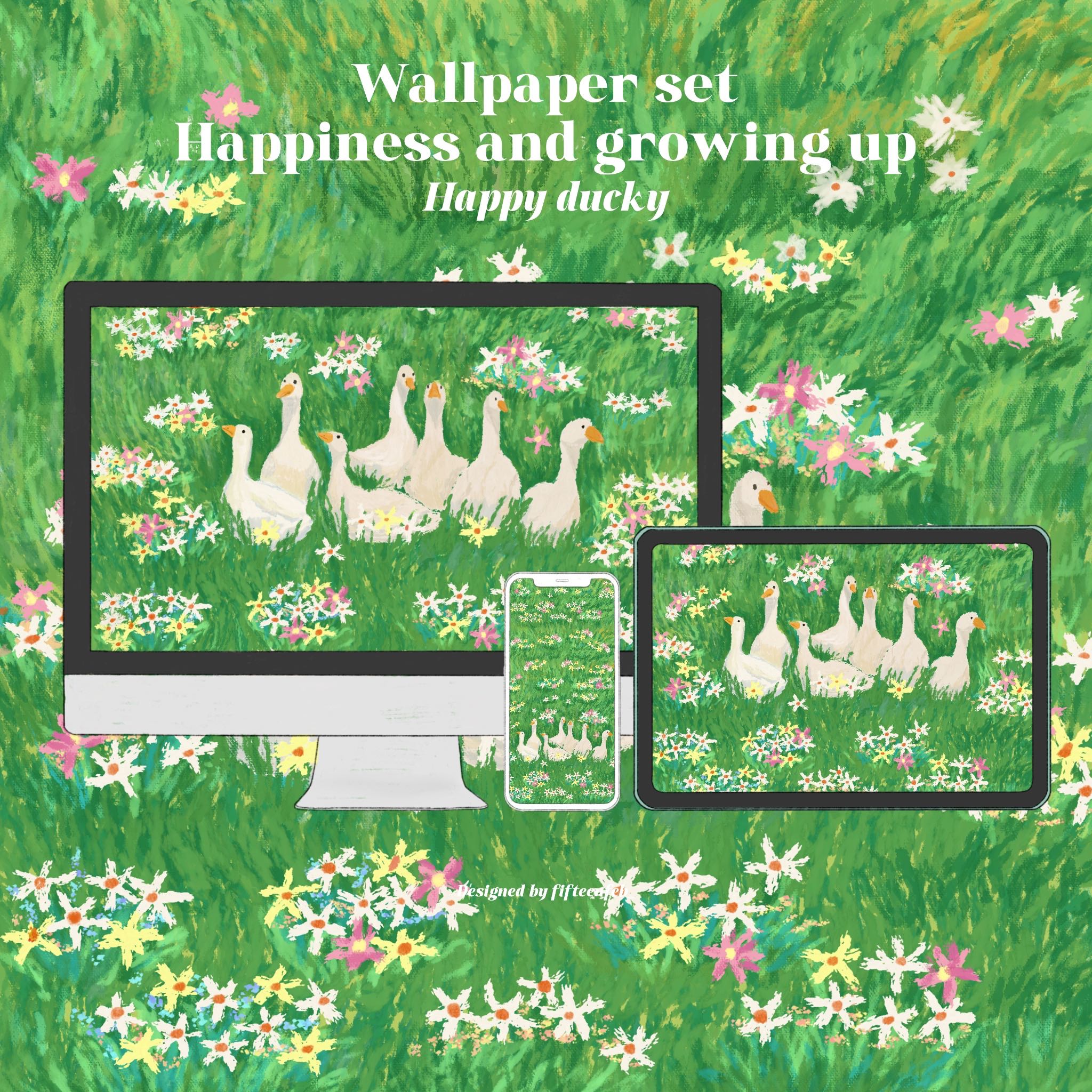 Wallpaper set (Happy ducky)