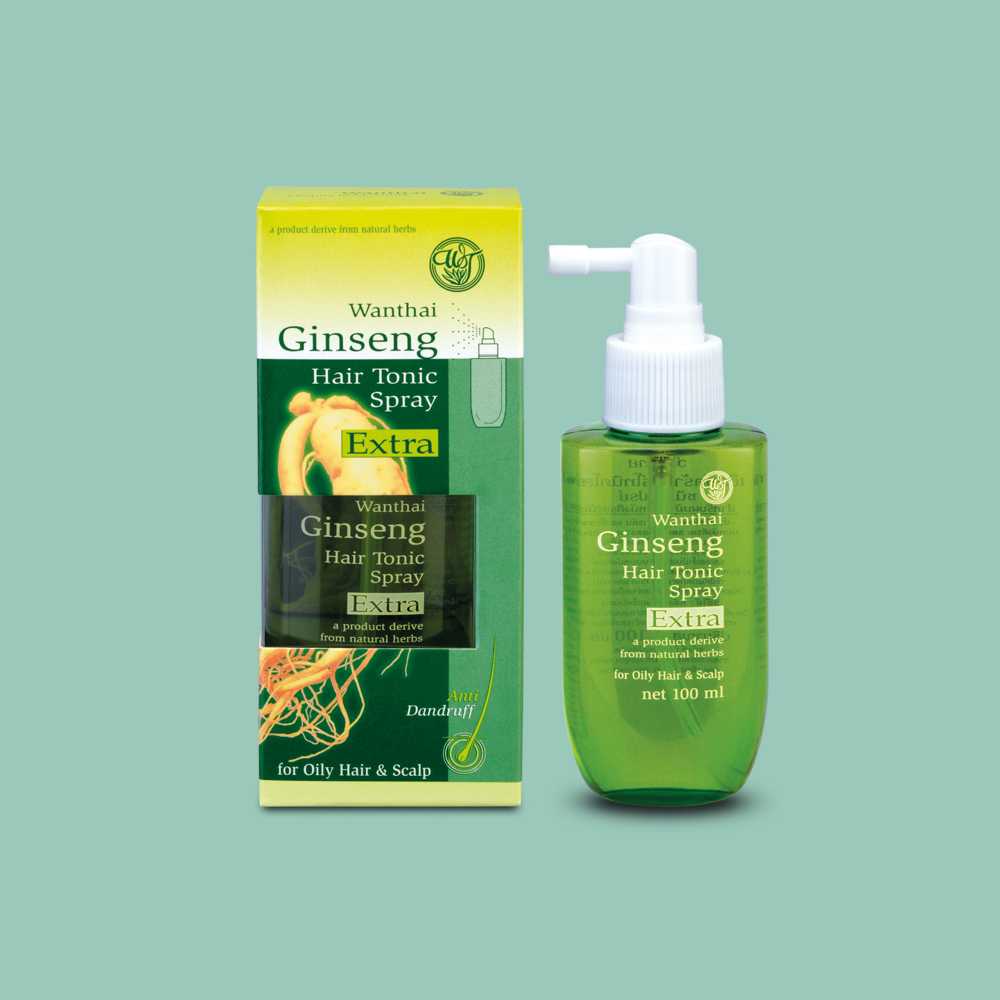 เอ็กซ์ตร้าแฮร์โทนิคโสม สเปรย์ สูตรสำหรับผมมัน ขนาด 100 ml.