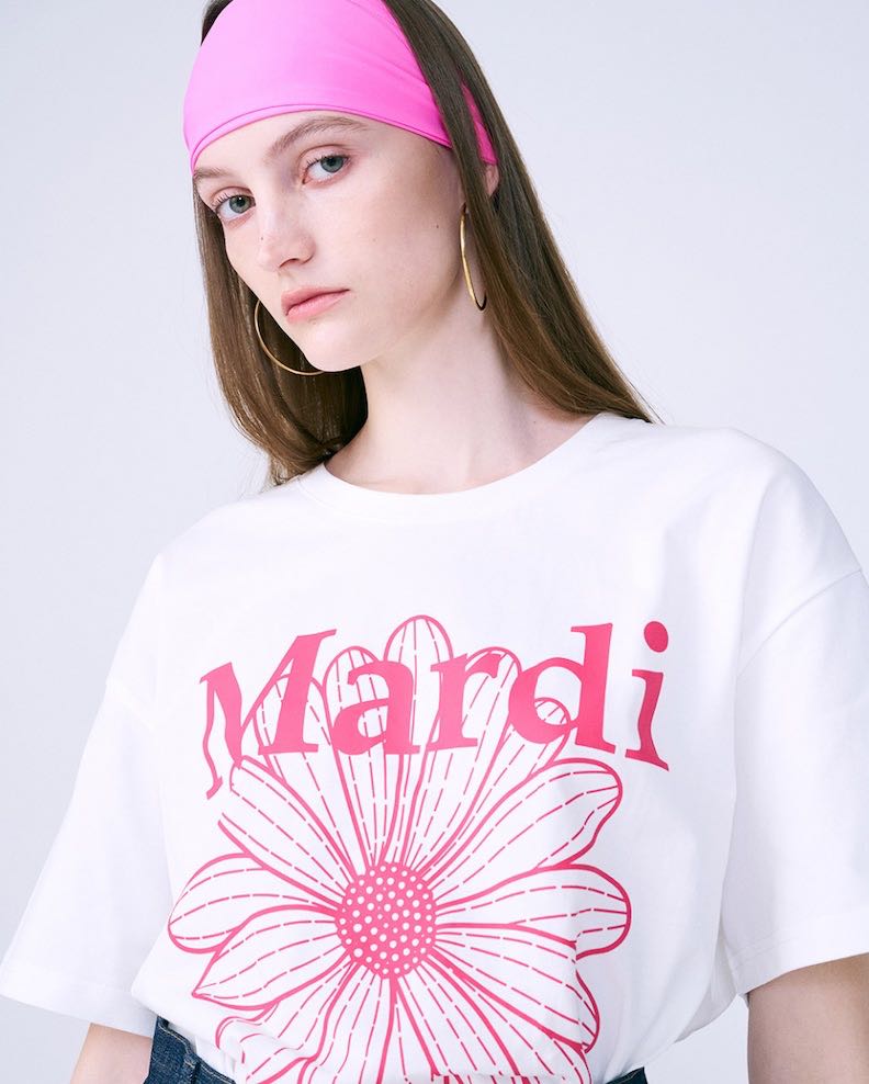 (พร้อมส่ง) Mardi mercredi white pink