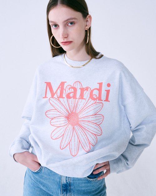 (พร้อมส่ง) Mardi Mercredi sweatshirts heather coral