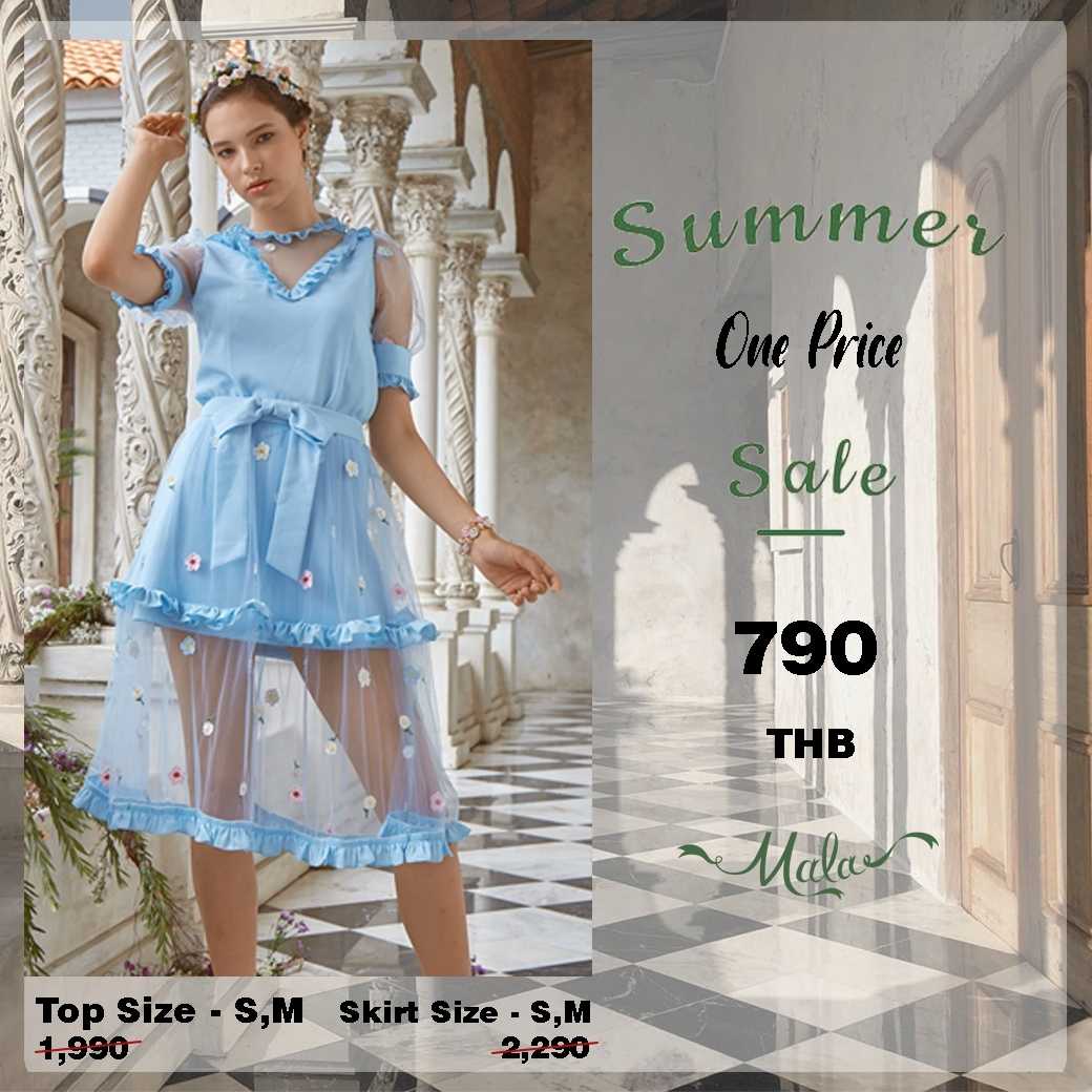BLUE TOP - MALABRAND PF19 M20 (เสื้อผู้หญิง)