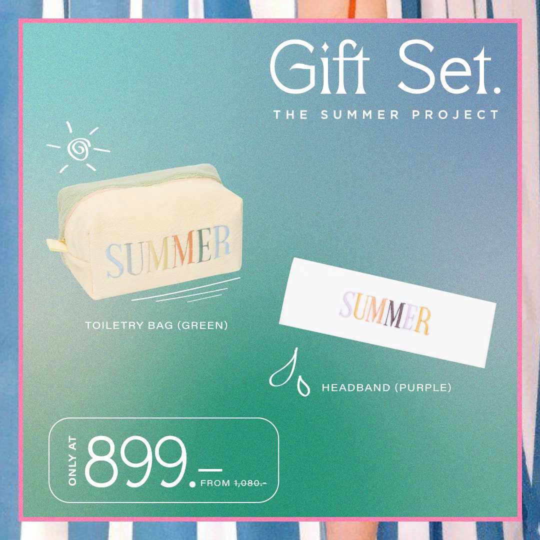 Summer Toiletry Bag x Headband