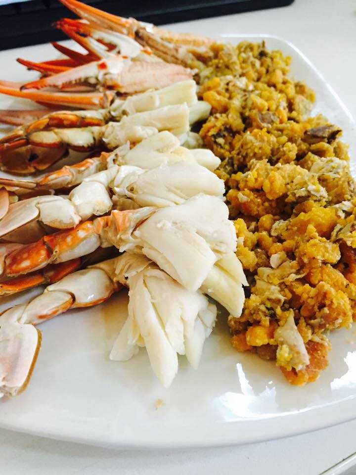 กรรเชียง+ไข่+ก้ามปูม้านึ่งชุดเล็ก