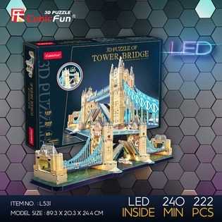 จิ๊กซอว์ 3 มิติ เมืองท่องเที่ยว สะพานทาวเวอร์บริดจ์ Tower Bridge L531