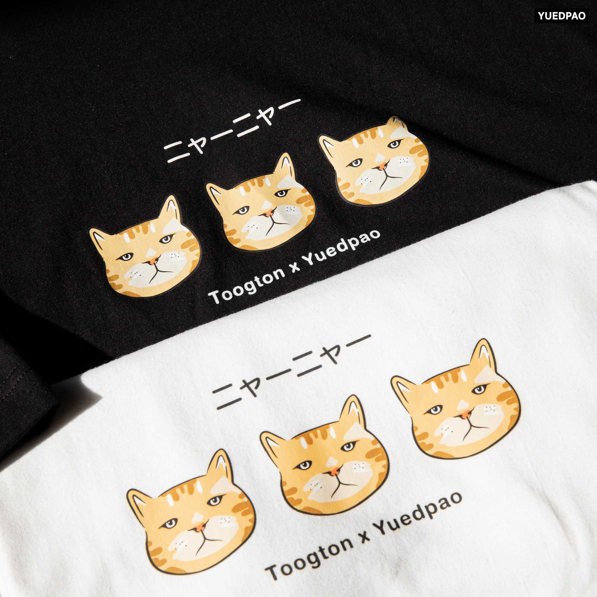 Yuedpao X  Toogton   เสื้อยืดเปล่า เสื้อยืด Oversized แขนสั้นToogton_3Cats