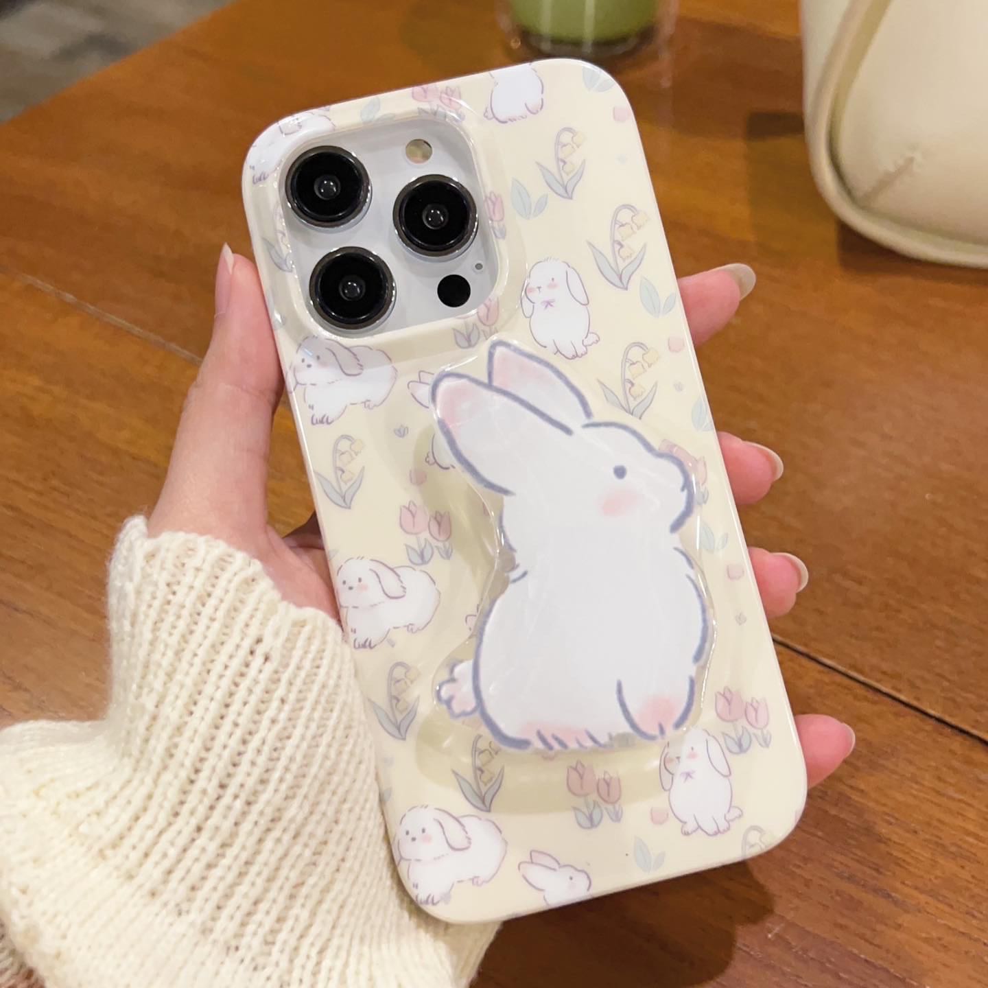 ถามก่อนกดสั่ง เคสสีเหลือง เคสกระต่าย เคสทิวลิป เคสดอกไม้ เคส+holder griptok ไอริง เคสไอโฟน เคสiphone