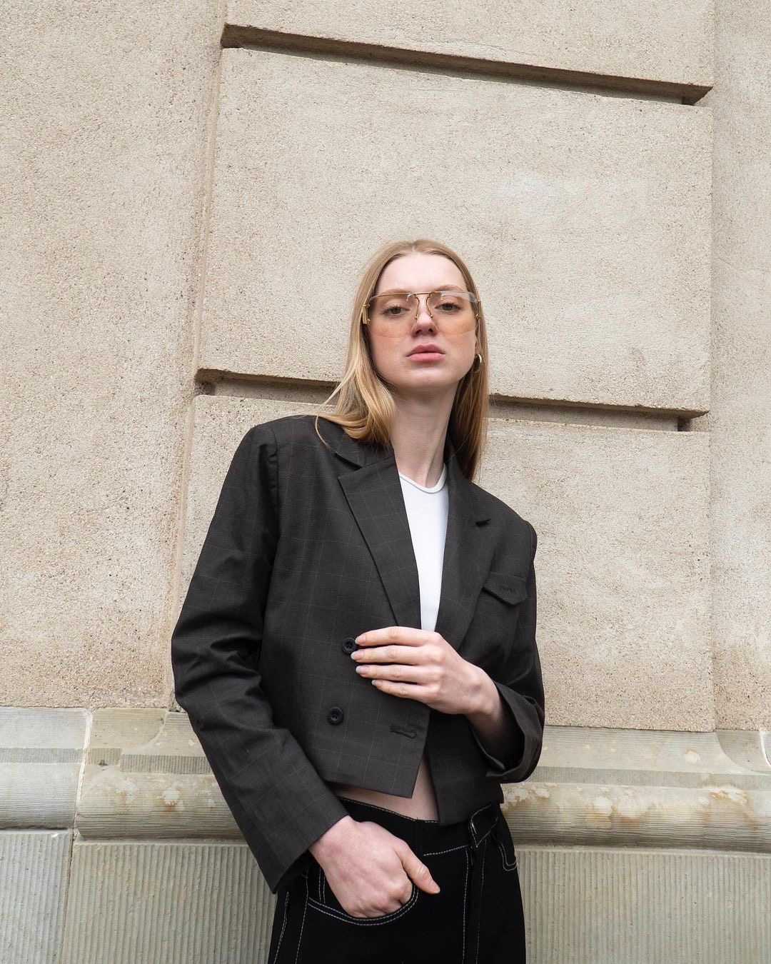 SOVA STUDIO • Kobe Wool Cropped Jacket