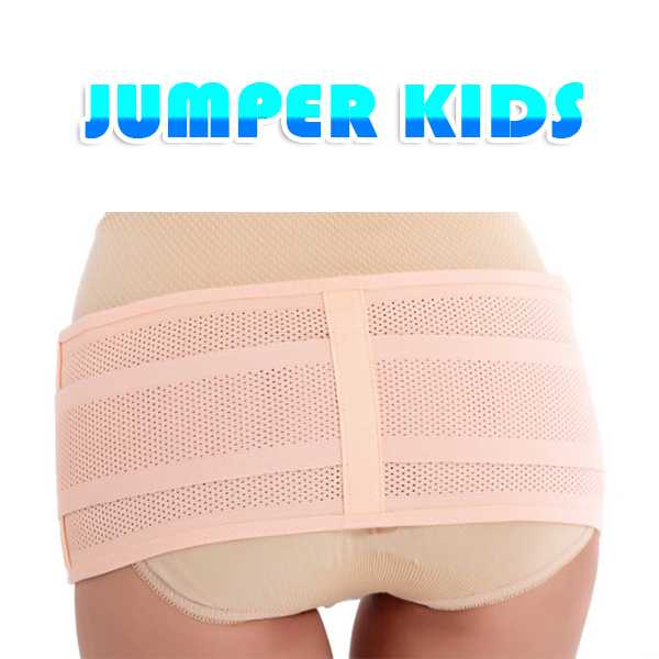 Jumper Kids EQMUMBABY ผ้ารัดหน้าท้อง กระชับหน้าท้องหลังคลอด (สีเนื้อ) - Size S