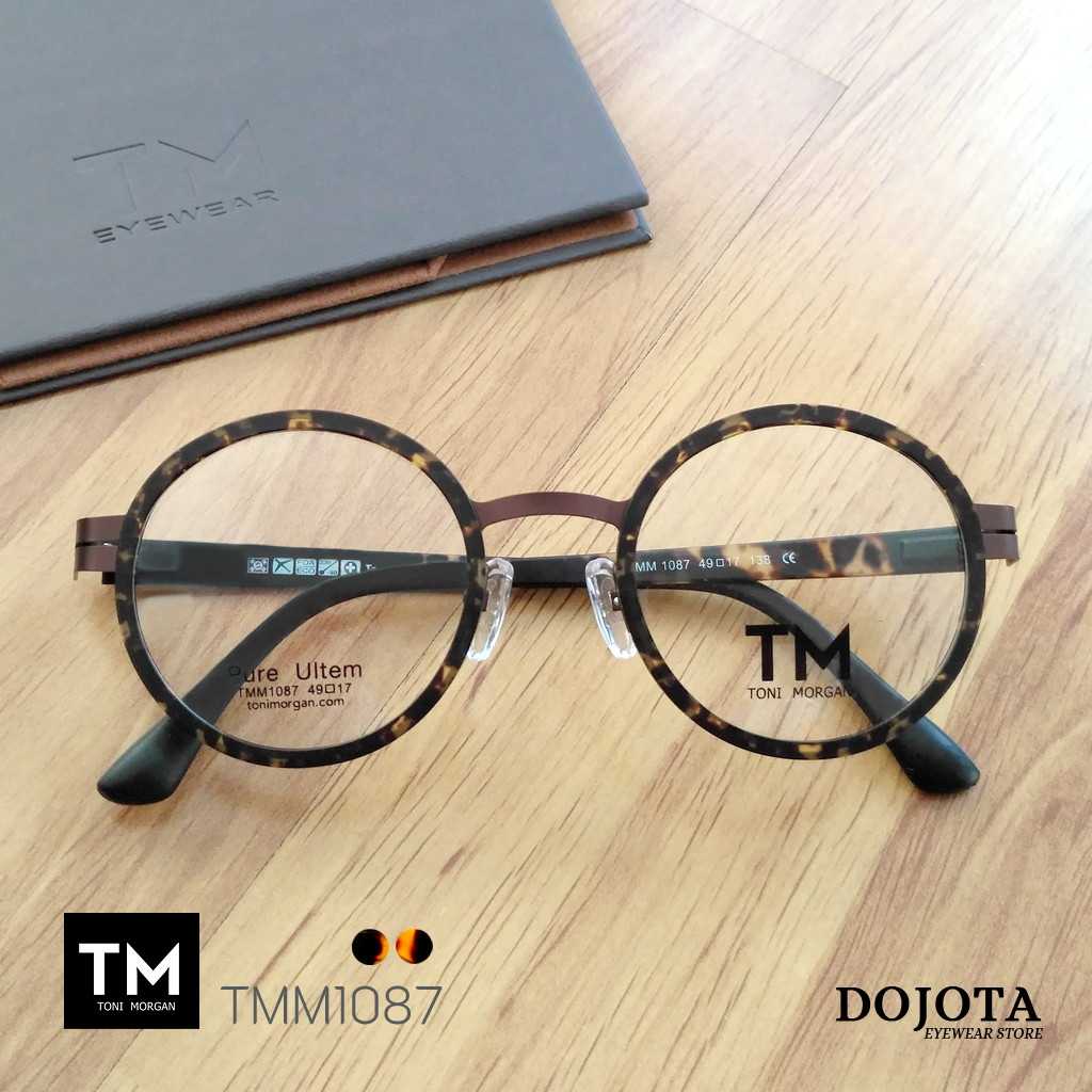 กรอบแว่นทรงกลมวินเทจ Toni Morgan รุ่น TMM1087 - สีกระด้าน Tortoise Matt