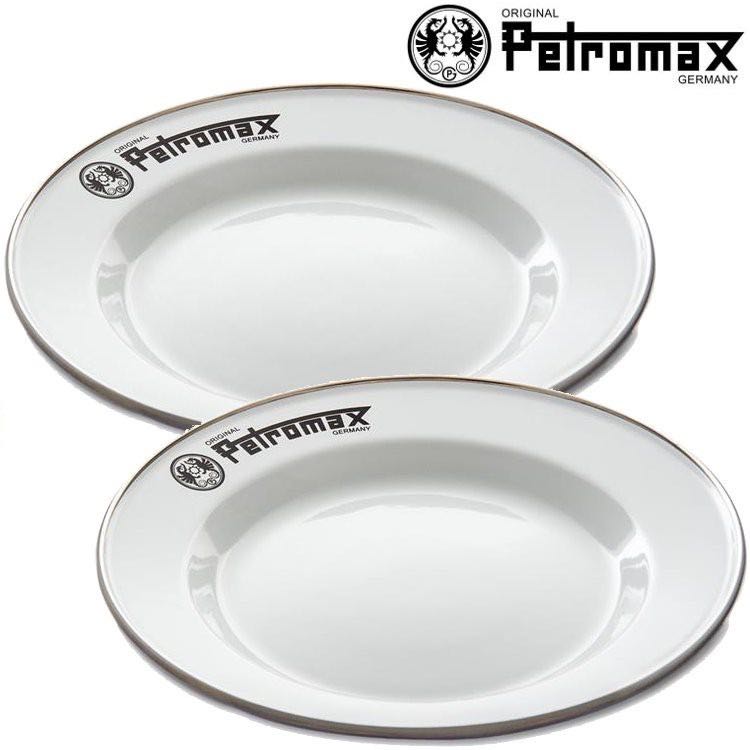 Enamel plates white (2 Pcs in Set)