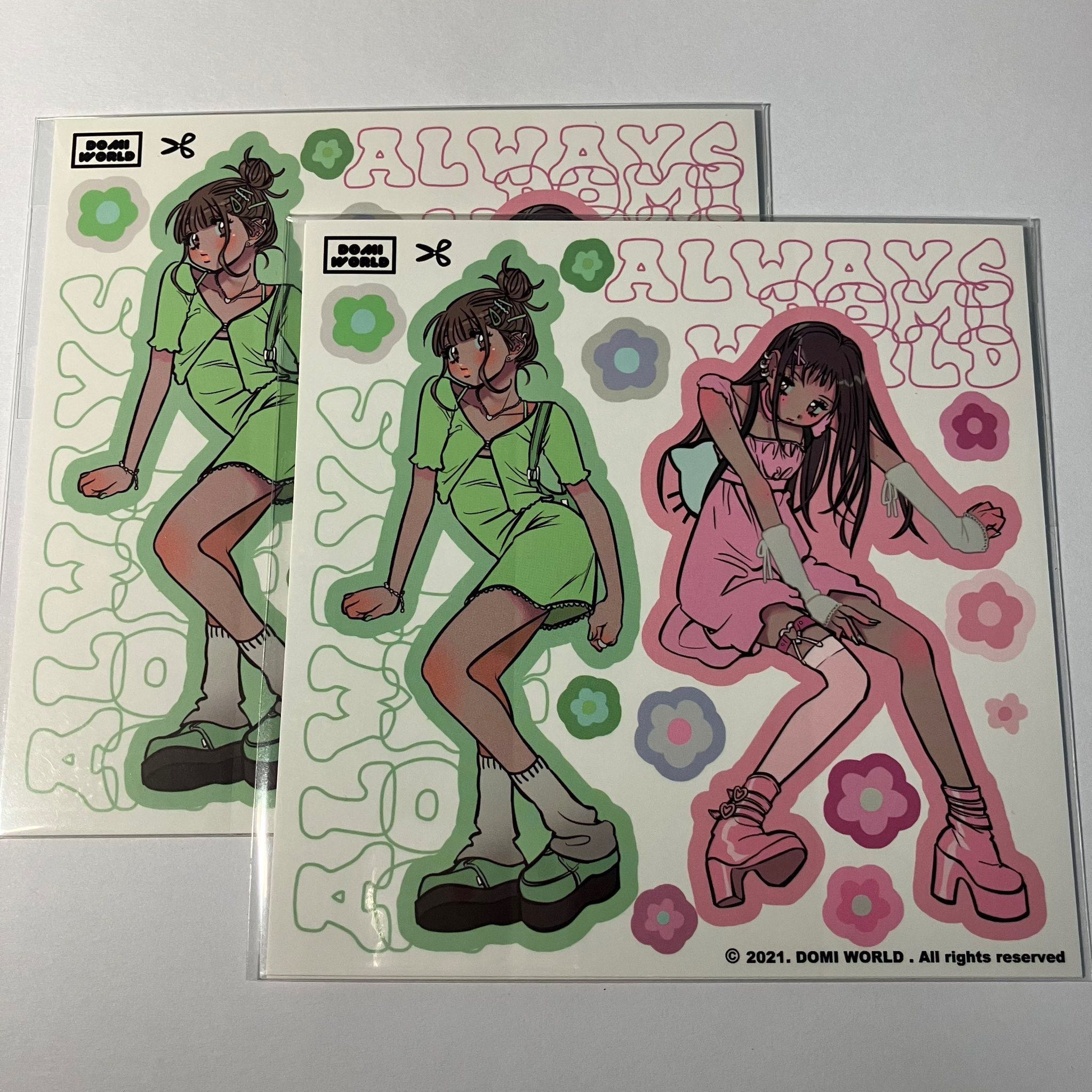 พร้อมส่ง domi world sticker  