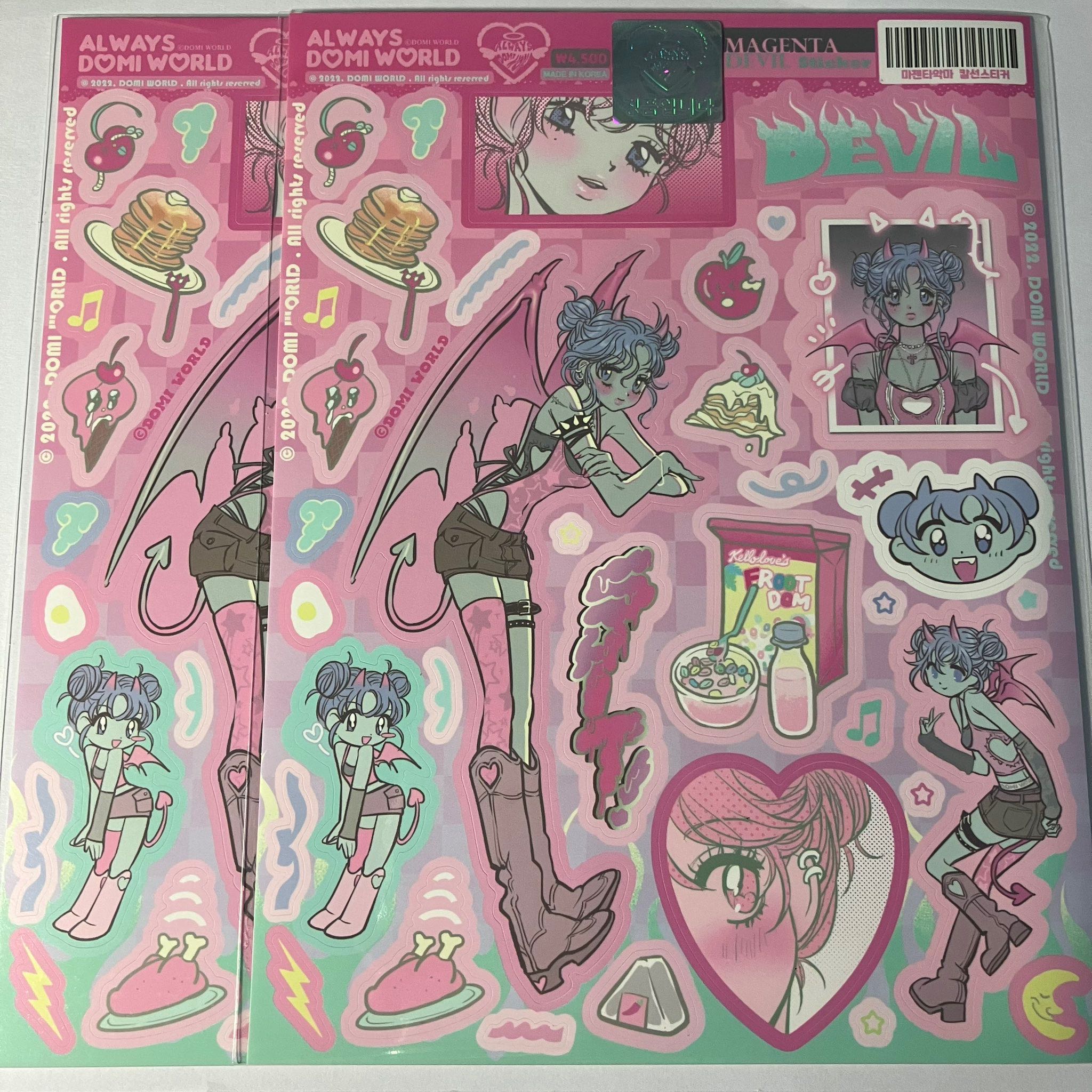 พร้อมส่ง domi world sticker  